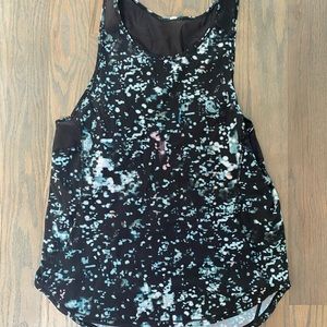 Blue & Black Lululemon Sculpt Tank Top